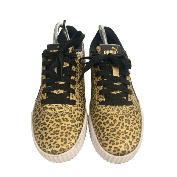 Puma Women's  Size 7 Leopard Print Sneakers Casual Shoes - Picture 3 of 8